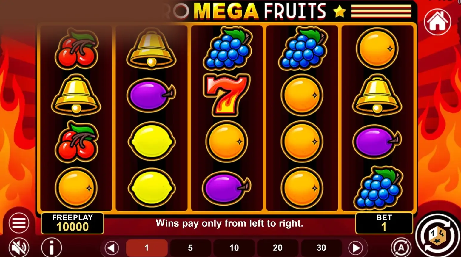 Retro Mega Fruits Screenshot 4 - real gameplay view
