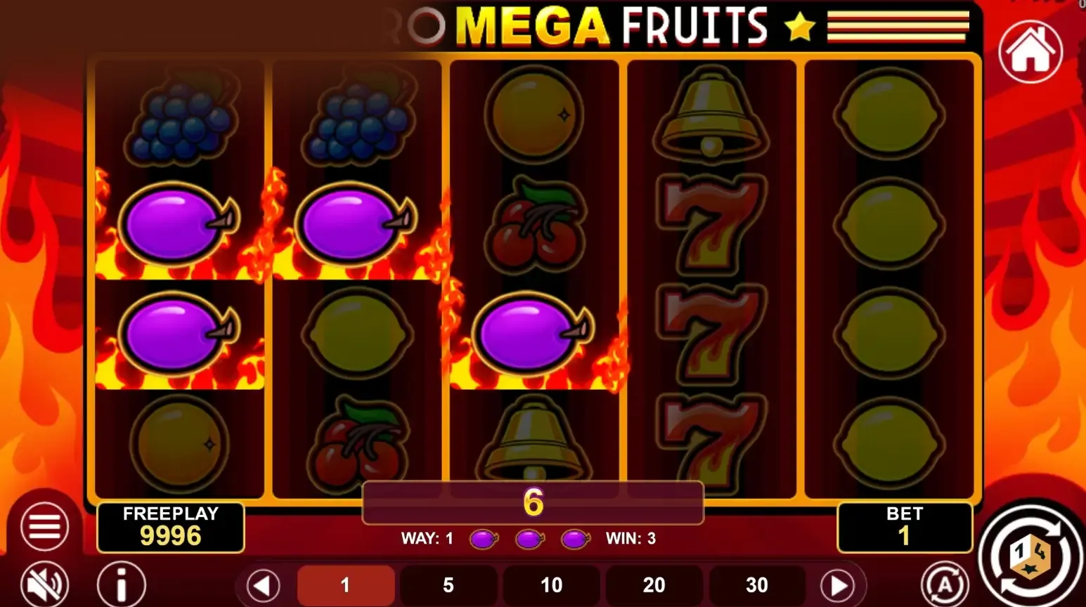 Retro Mega Fruits Screenshot 5 - real gameplay view